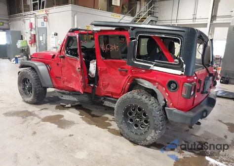2021 Jeep Wrangler Unlimited Willys 4X4 из США, поврежденный, VIN 1C4HJXDN3MW866566